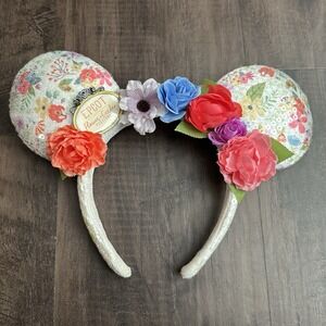 Disney Parks Epcot Flower & Garden Festival 2018 Minnie Ears Headband Floral